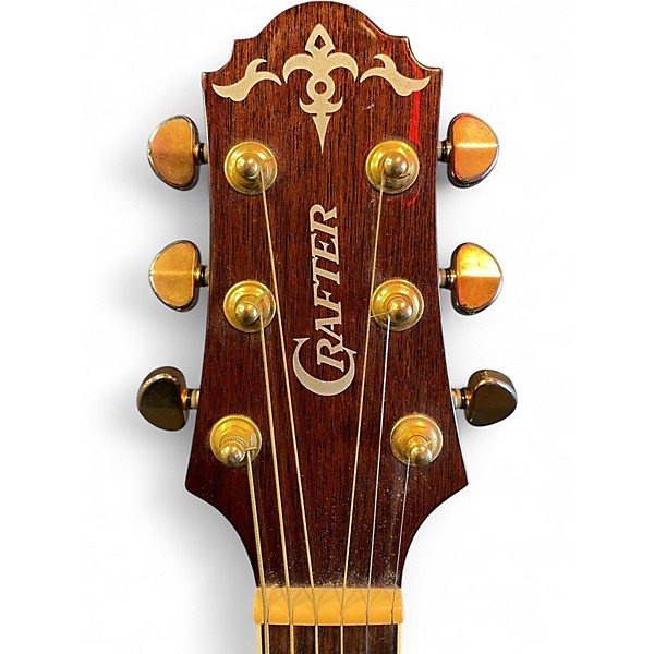 Used Crafter Guitars MD60 Natural Acoustic Electric Guitar