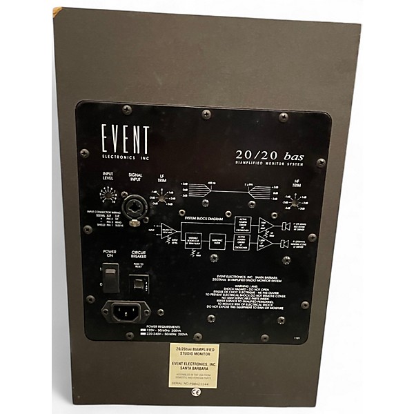 Used Event Electronics 2020 Bas Powered Monitor