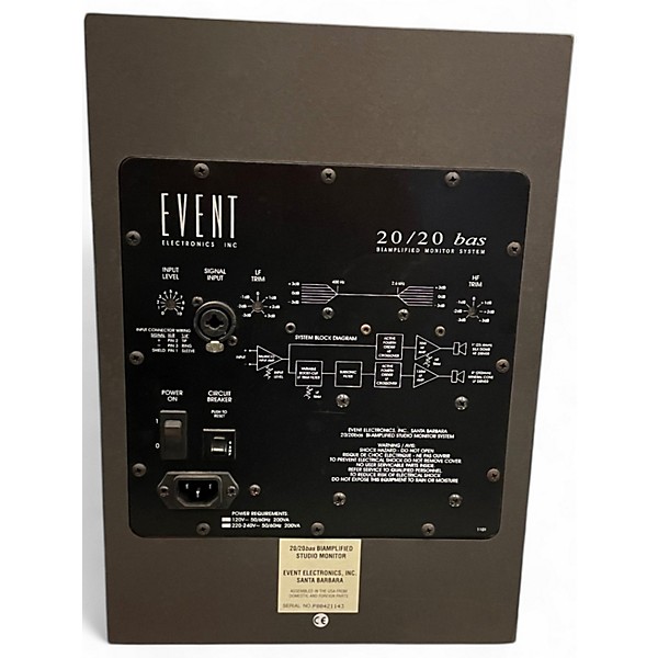 Used Event Electronics 2020 Ba Powered Monitor