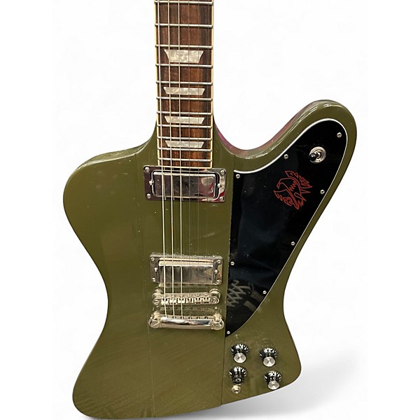 Used 2021 Epiphone Limited Run Firebird Green Solid Body Electric Guitar