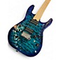 Used Charvel PM DK24 2PT CM QM Ocean Blue Burst Solid Body Electric Guitar