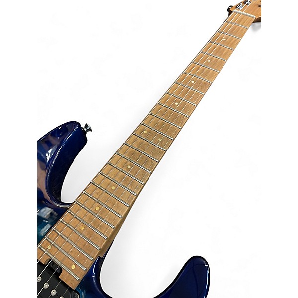Used Charvel PM DK24 2PT CM QM Ocean Blue Burst Solid Body Electric Guitar