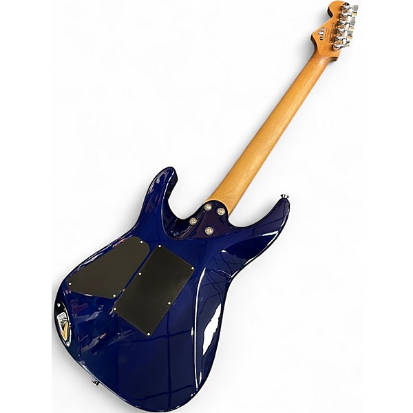 Used Charvel PM DK24 2PT CM QM Ocean Blue Burst Solid Body Electric Guitar