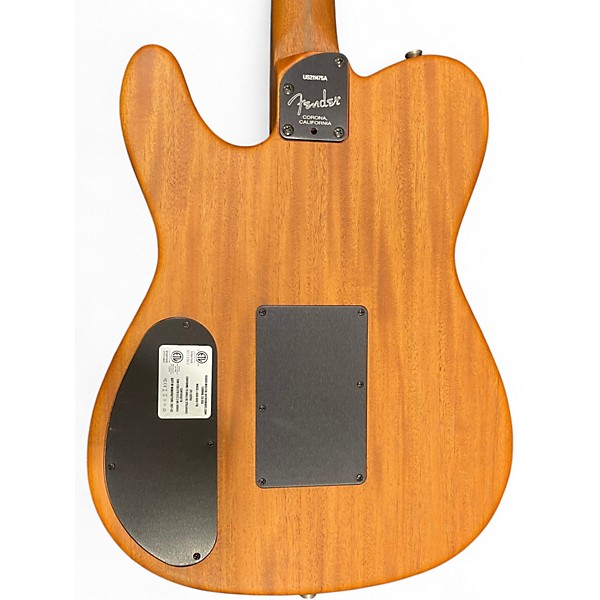 Used Fender American Acoustasonic Telecaster Sunburst Acoustic Electric Guitar