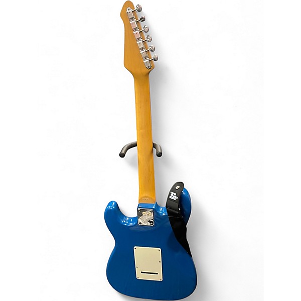 Used Austin S STYLE HSS Blue Solid Body Electric Guitar