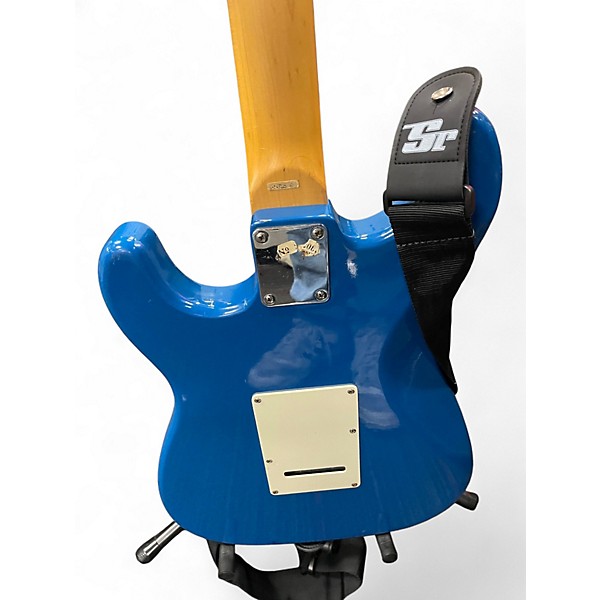 Used Austin S STYLE HSS Blue Solid Body Electric Guitar