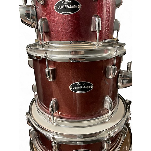 Used PDP by DW 5 Piece CenterStage Candy Apple Red Drum Kit