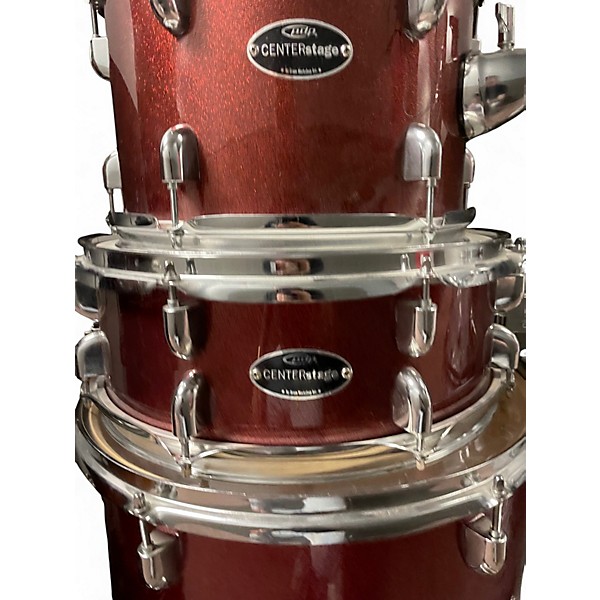 Used PDP by DW 5 Piece CenterStage Candy Apple Red Drum Kit