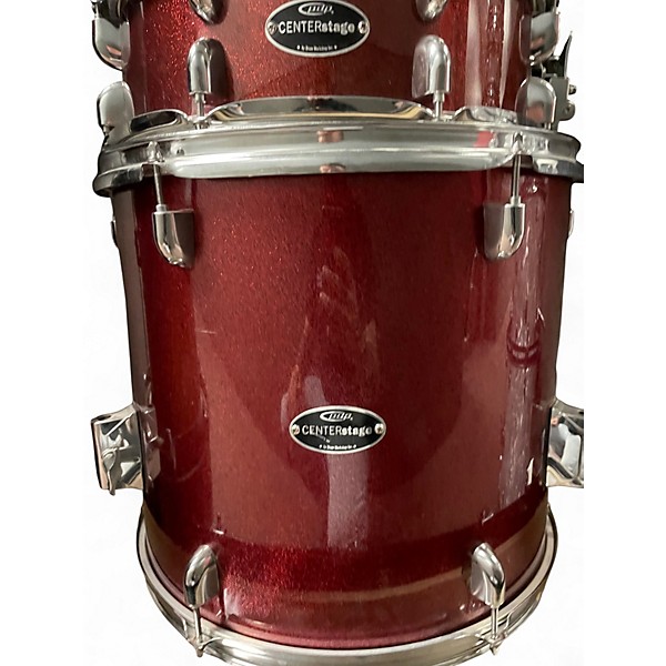 Used PDP by DW 5 Piece CenterStage Candy Apple Red Drum Kit