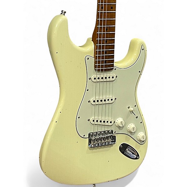 Used 2022 Fender Custom Shop SW Dealer Select Strat Journeyman Vintage White Solid Body Electric Guitar