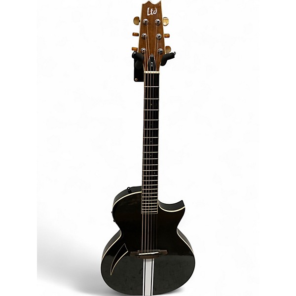 Used ESP LTD TL6 Black Acoustic Electric Guitar