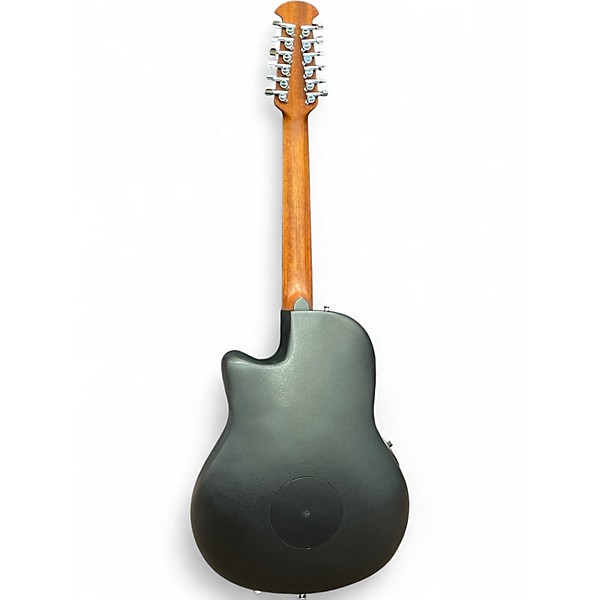 Used Ovation CE4412 Black 12 String Acoustic Electric Guitar