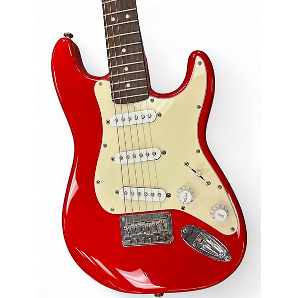 Used Squier Mini Affinity Stratocaster Torino Red Electric Guitar