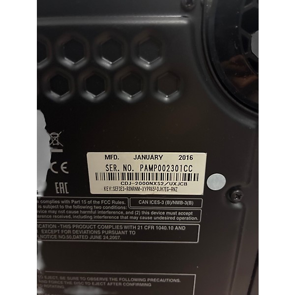 Used Pioneer DJ CDJ2000NXS2 DJ Player
