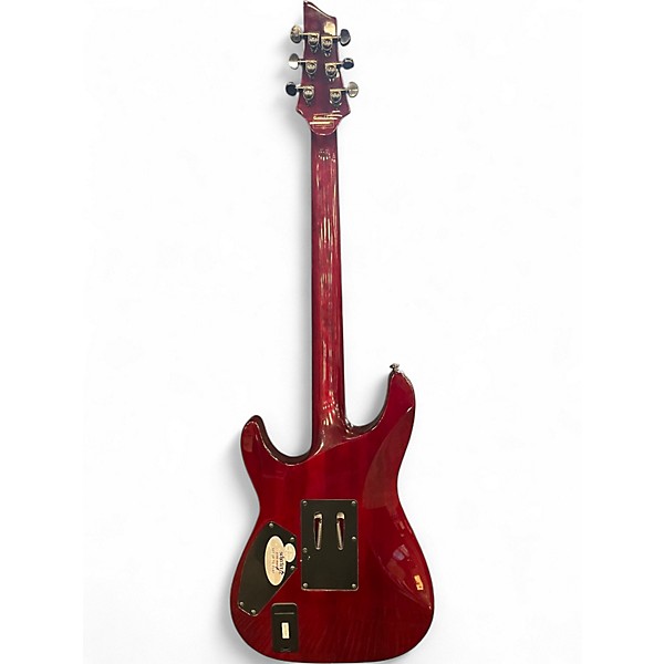 Used Schecter Guitar Research Hellraiser C1 Floyd Rose Black Cherry Solid Body Electric Guitar