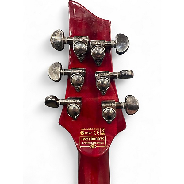 Used Schecter Guitar Research Hellraiser C1 Floyd Rose Black Cherry Solid Body Electric Guitar
