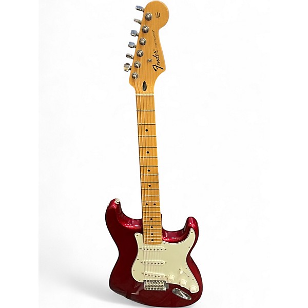 Used Fender FSR Standard Stratocaster Candy Apple Red Solid Body Electric Guitar