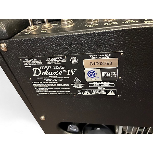 Used Fender Hot Rod Deluxe IV 40W 1x12 Tube Guitar Combo Amp