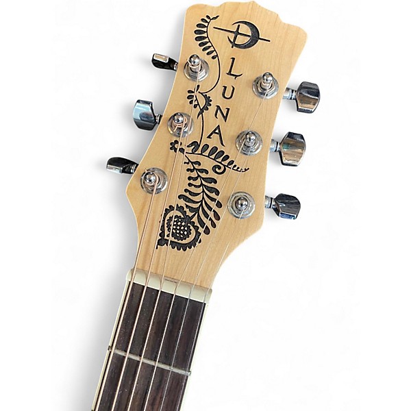 Used Luna Henna Paradise Natural Acoustic Electric Guitar