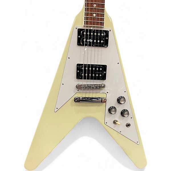 Used 2026 Gibson FLYING V 70'S REISSUE Alpine White Solid Body Electric Guitar