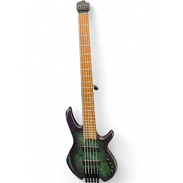 Used Cort SPACE5 Green Electric Bass Guitar