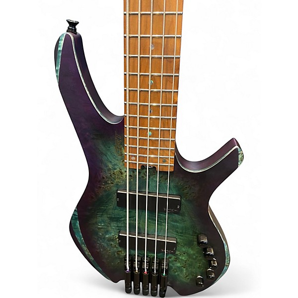 Used Cort SPACE5 Green Electric Bass Guitar