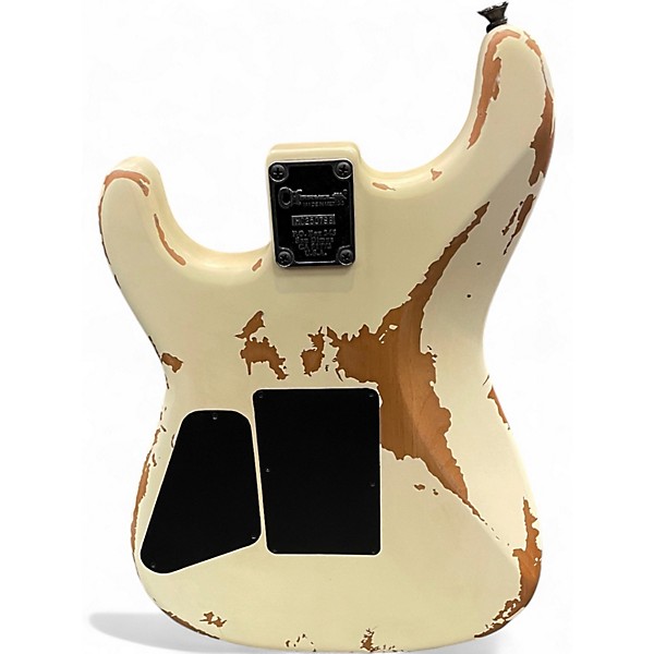 Used Charvel Pro-Mod Relic Series SD1 HH FR PF Vintage White Solid Body Electric Guitar