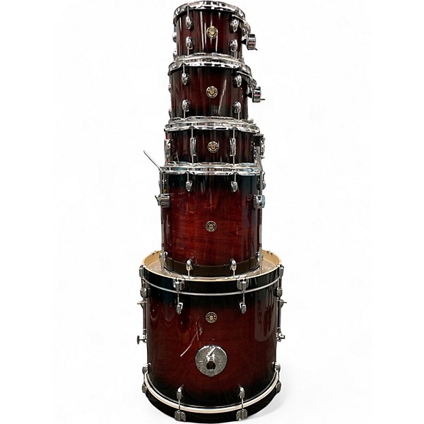 Used Gretsch Drums 5 Piece Catalina Maple Dark Cherry Burst Drum Kit
