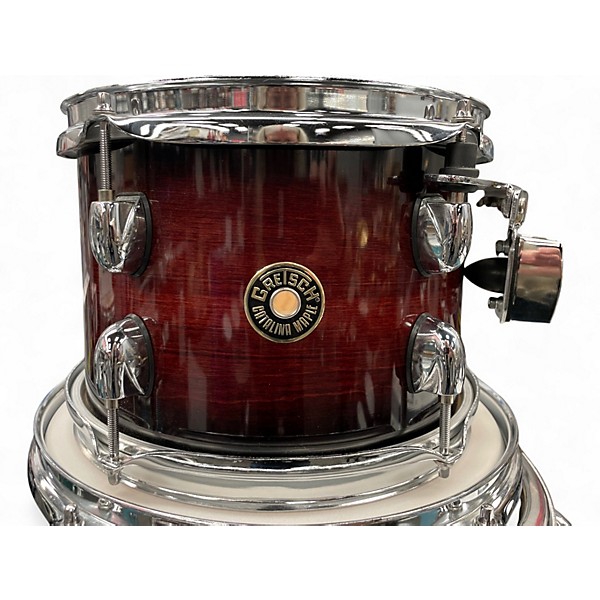 Used Gretsch Drums 5 Piece Catalina Maple Dark Cherry Burst Drum Kit