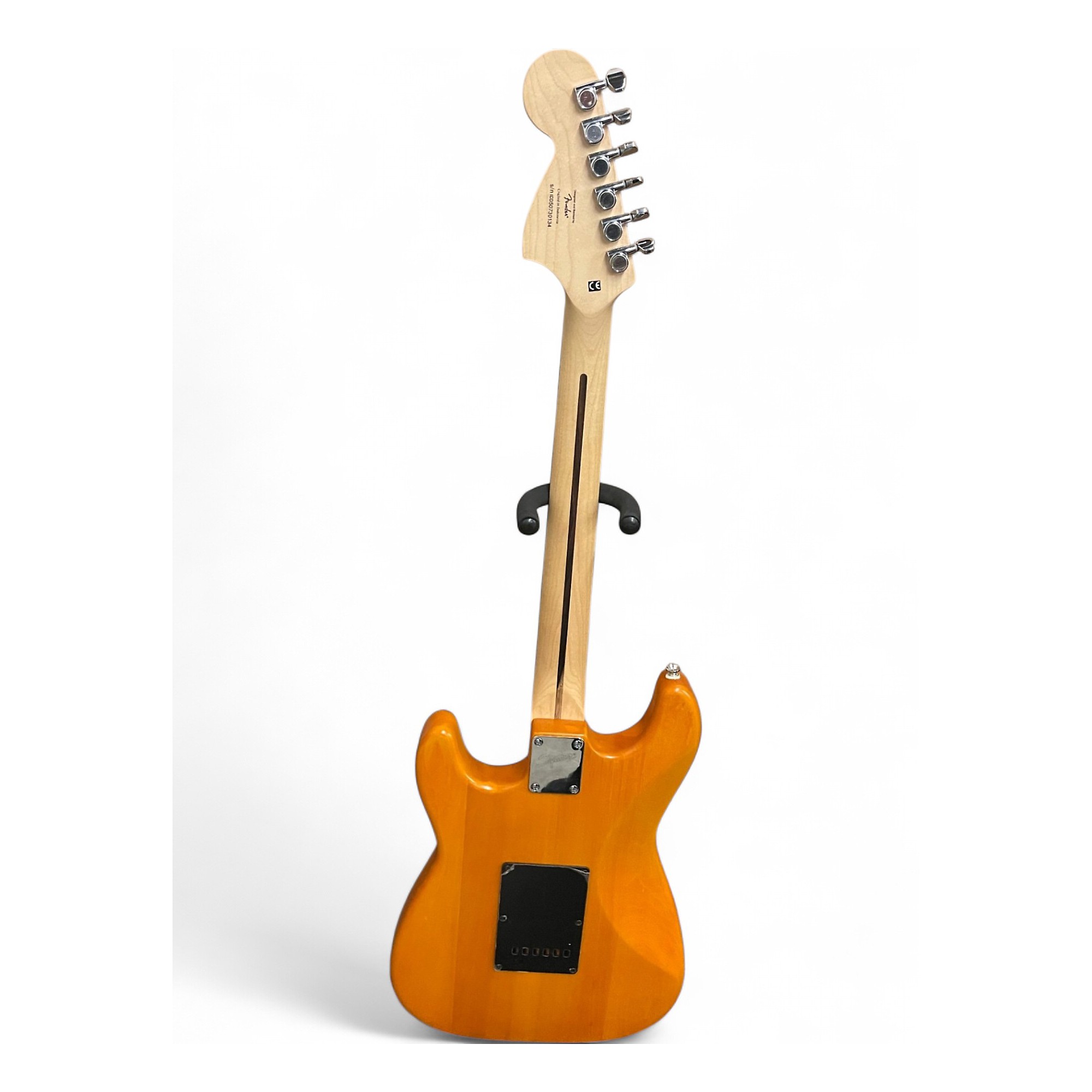 Used Squier Standard Stratocaster Orange Solid Body Electric