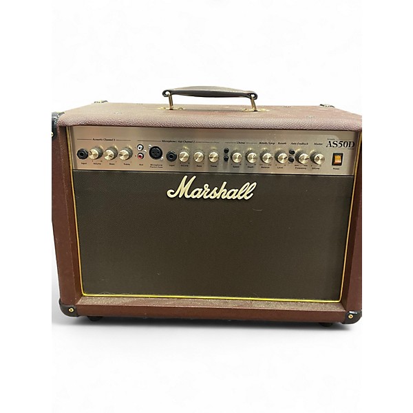 Used Marshall AS50D 50W 2X8 Acoustic Guitar Combo Amp