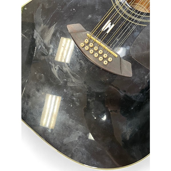 Used Fender CD160SE Black 12 String Acoustic Electric Guitar