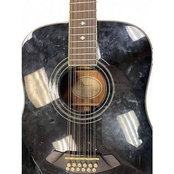 Used Fender CD160SE Black 12 String Acoustic Electric Guitar