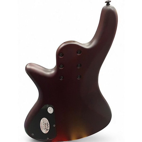 Used Schecter Guitar Research Stiletto Custom 6 String Walnut Electric Bass Guitar