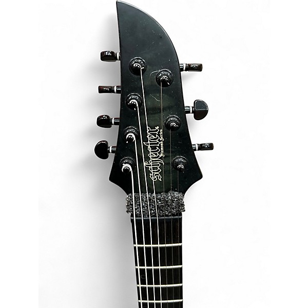 Used Schecter Guitar Research Keith Merrow KM-7 MkIII Standard Trans Black Solid Body Electric Guitar