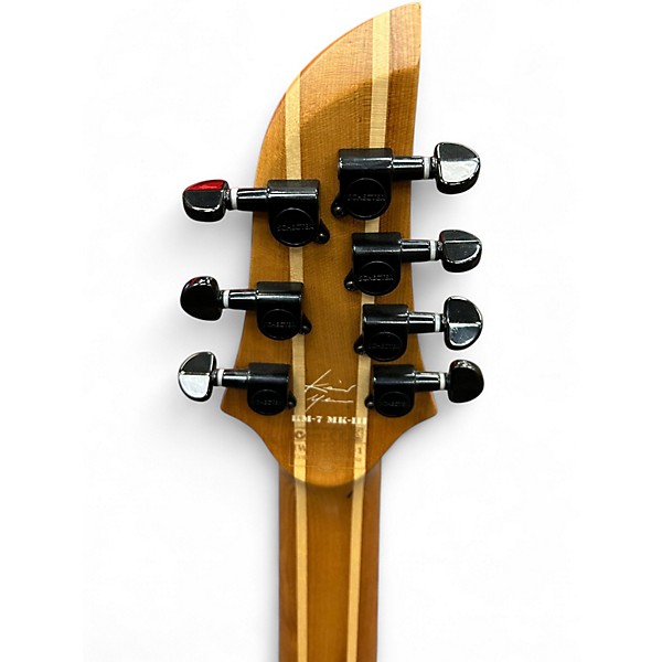 Used Schecter Guitar Research Keith Merrow KM-7 MkIII Standard Trans Black Solid Body Electric Guitar