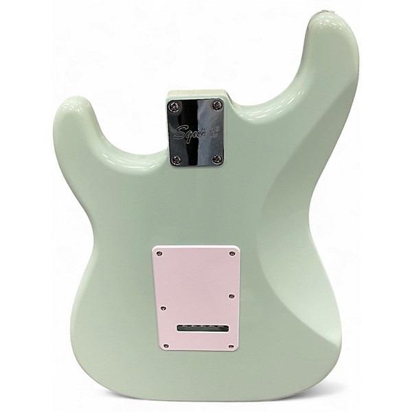 Used Squier Standard Stratocaster Mint Green Solid Body Electric Guitar