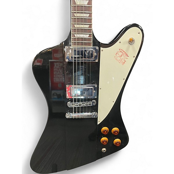 Used Gibson Firebird Black and White Solid Body Electric Guitar