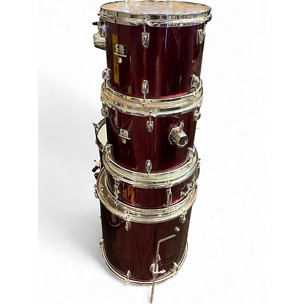Used CB Percussion 5 Piece sp series Red Drum Kit