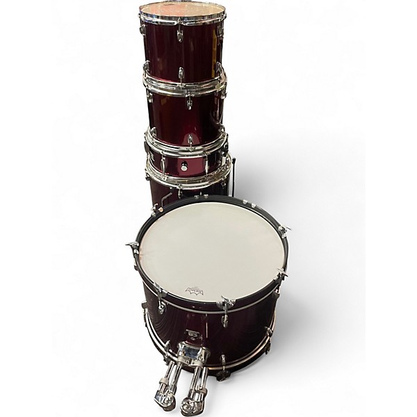 Used CB Percussion 5 Piece sp series Red Drum Kit