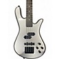 Used Spector Performer 4 Silver Electric Bass Guitar