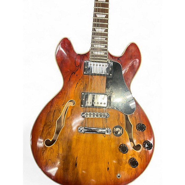 Used Firefly 338 Spalted Maple Hollow Body Electric Guitar