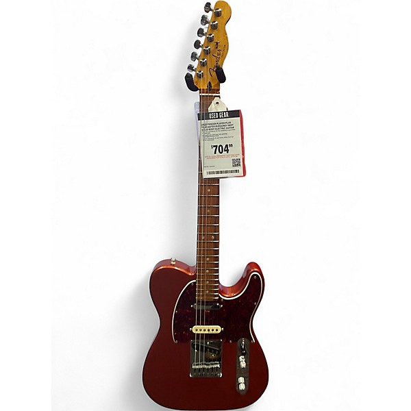 Used Fender Player Plus Telecaster Burgundy Mist Solid Body Electric Guitar