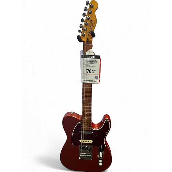 Used Fender Player Plus Telecaster Burgundy Mist Solid Body Electric Guitar