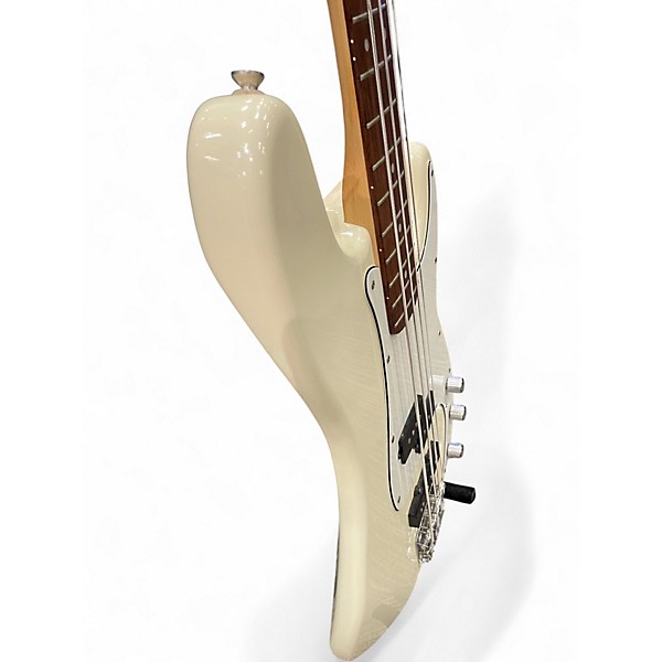 Used Squier Precision Bass Special White Electric Bass Guitar