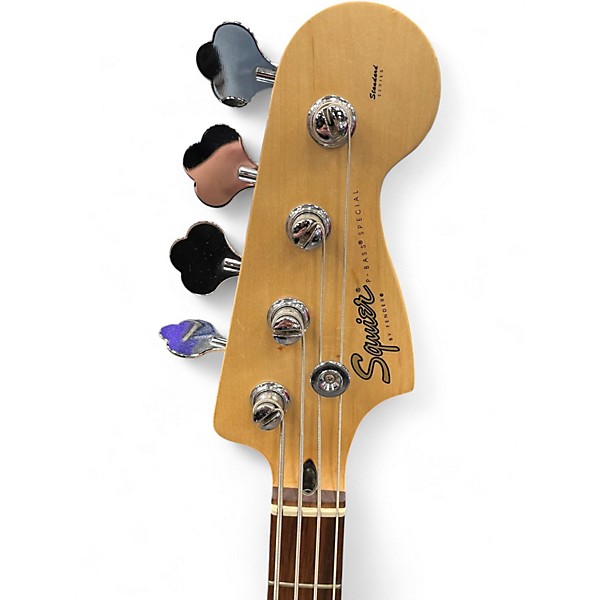 Used Squier Precision Bass Special White Electric Bass Guitar