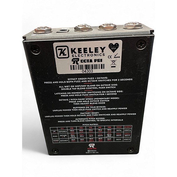 Used Keeley OCTA PSI Effect Pedal
