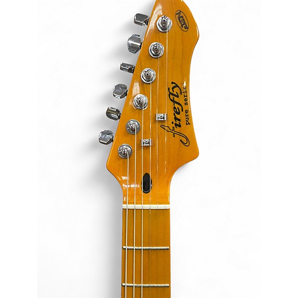 Used Firefly FFTLS-SOR-821 Vintage Yellow Solid Body Electric Guitar