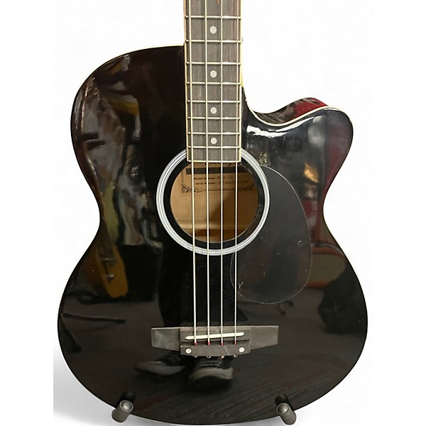 Used Vizcaya AEBBKAKIT Black Acoustic Bass Guitar