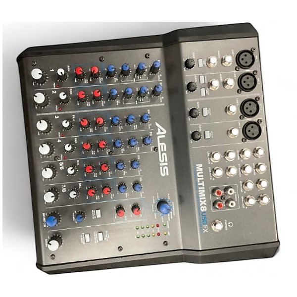 Used Alesis MultiMix 8 FX USB 8-Channel Unpowered Mixer